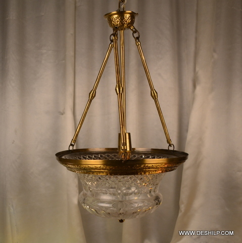 Transparent Matki Shape Glass Wall Hanging