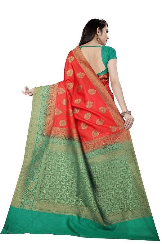 5 Colors Available Ladies Silk Sarees