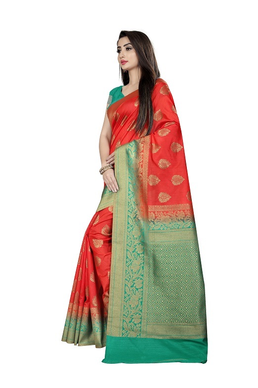 5 Colors Available Ladies Silk Sarees