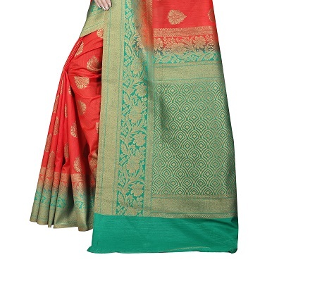 5 Colors Available Ladies Silk Sarees