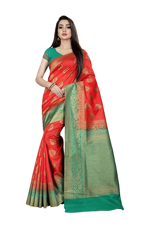 5 Colors Available Ladies Silk Sarees