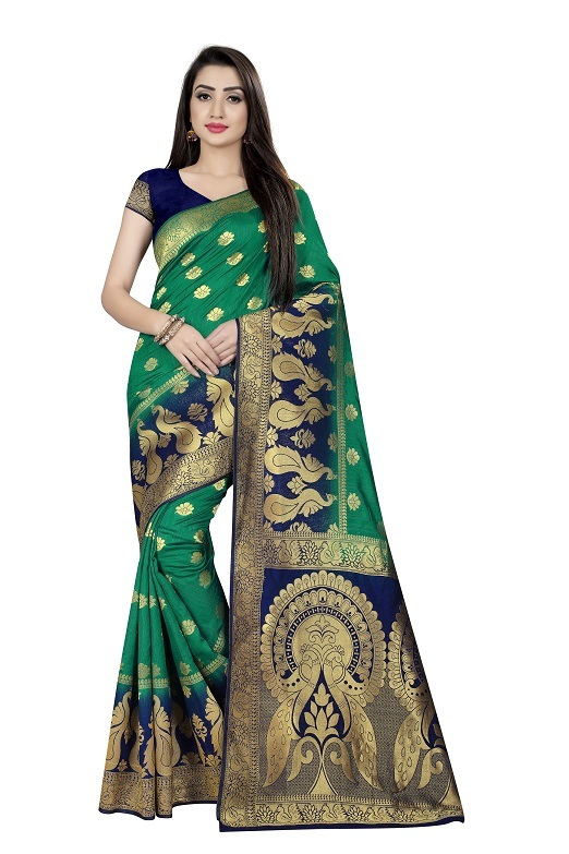 4 Colors Available Banarasi Silk Sarees
