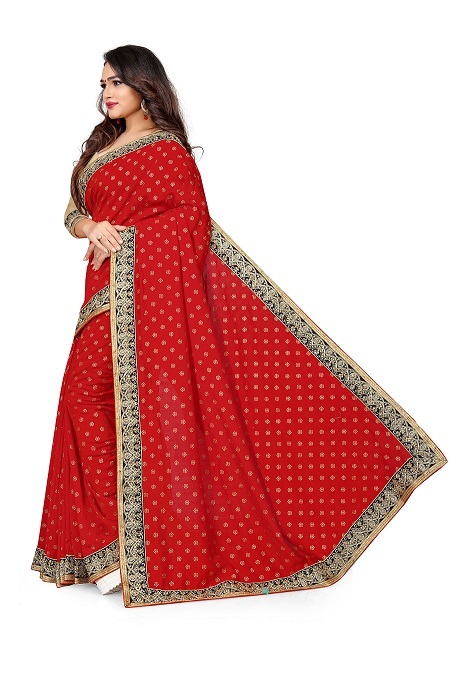 4 Colors Available Vichitra Silk Fancy Silk Sarees