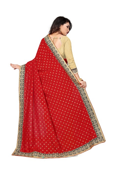 4 Colors Available Vichitra Silk Fancy Silk Sarees