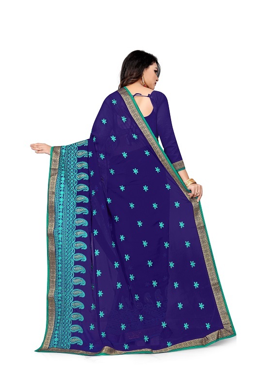 4 Colors Available 400gms Fabric Sarees