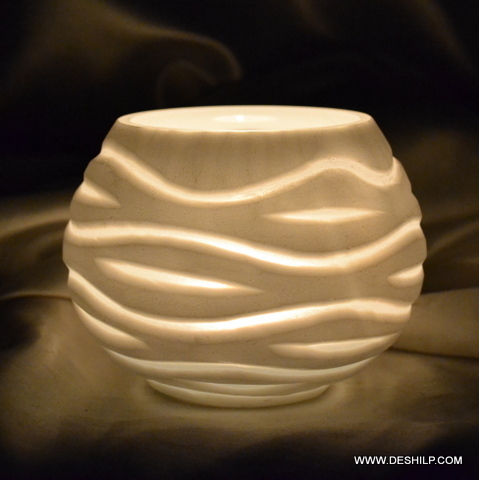 एंटीक इमिटेशन स्मॉल ग्लास कैंडल होल्डर