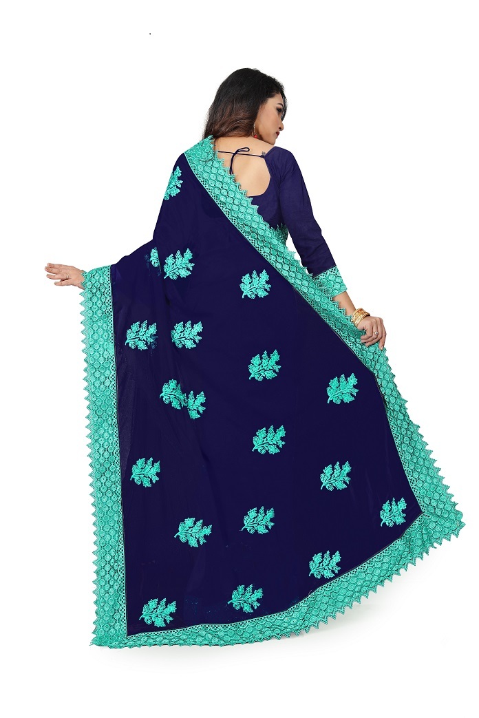 4 Fancy Border Sarees