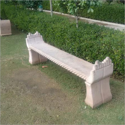 डिज़ाइनर गार्डन सैंडस्टोन बेंच