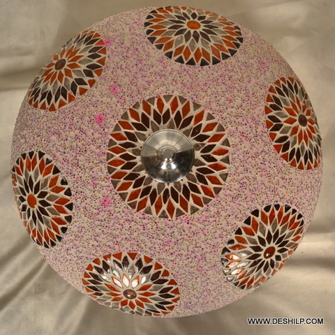 Multicolor Brown Mosaic Antique Wall Ceiling Light