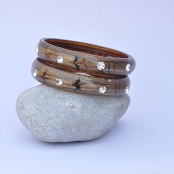 आधुनिक स्टोन ग्लास चूड़ी