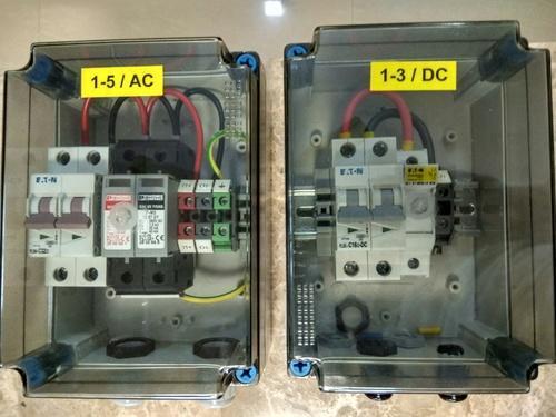 Dc Distribution Box - 1 Kw To 10 Kw Range | Type 1 & Type 2 With Fuse, Fuse Holder, Spd And Connector