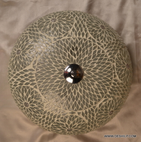 Golden White Mosaic Wall Ceiling Light