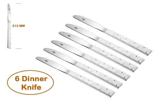 Stainless Steel Shapes White Dot Cutlery Set With Box 24 Pcs
