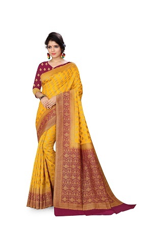 4 Designer Silk Wooven Sarees