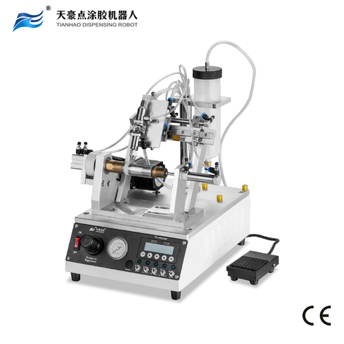 As Picture Thread Coating Machine With Syringe Dispensing For Per-Coating Adhesive Glue Dispenser Th-960L1