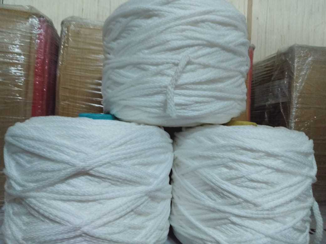 Pp Filler Cord - Polypropylene, 3-8 Mm Diameter, 4-8 Gm/meter Length, White Color | Soft, Stretchable, Light In Weight, Ideal For Jumbo Bags