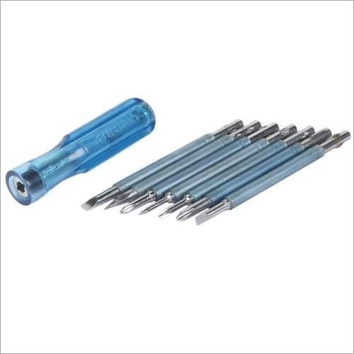 Screw Driver Kit - High Carbon Steel, 7 Insulated Bits With Extension Rod For Voltage Testing
