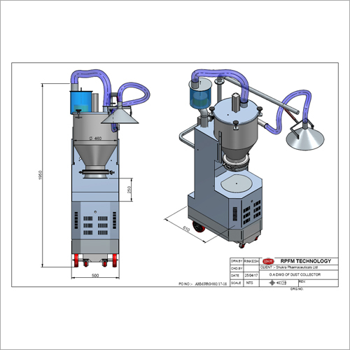 Mobile Gmp Dust Extractor Capacity: 25 Liter/Day