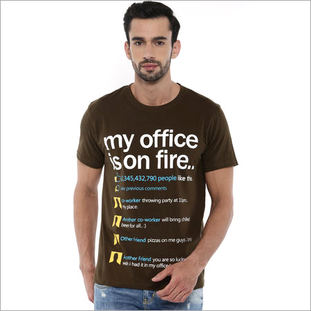 पुरुषों के अनुकूलित ग्राफिक मुद्रित टी-शर्ट आयु समूह: सभी