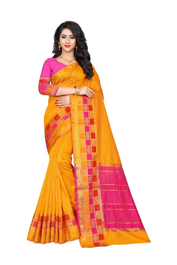 Designer Ladies Saree - Art Banarasi Silk, 6.30 Meter Length | Weaving Zari, Elegant 4 Color Options