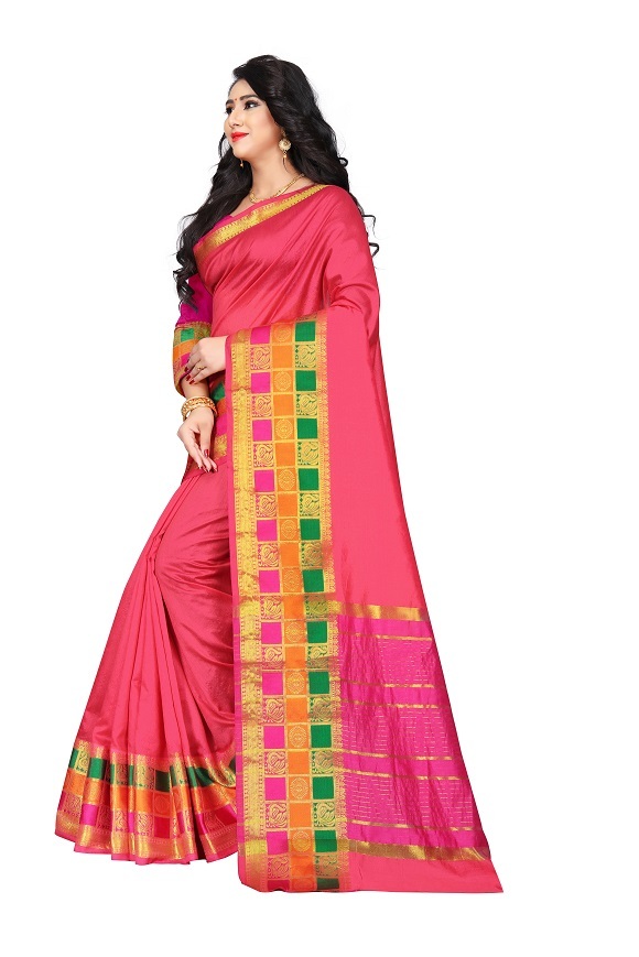 4 Designer Wooven Sarees