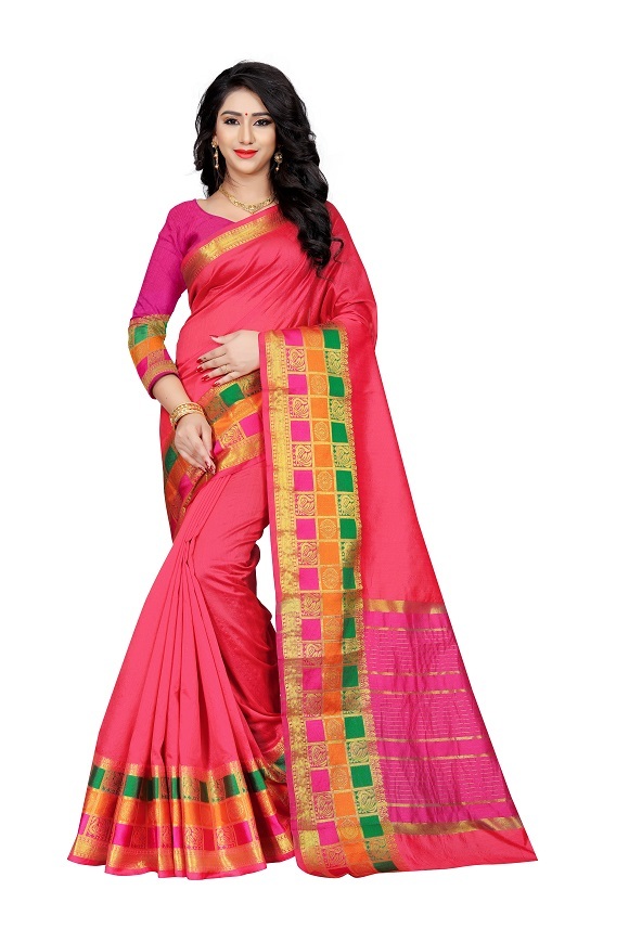 4 Designer Wooven Sarees