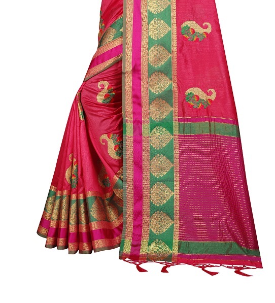 5 Ladies Banarasi Silk Wooven Saree