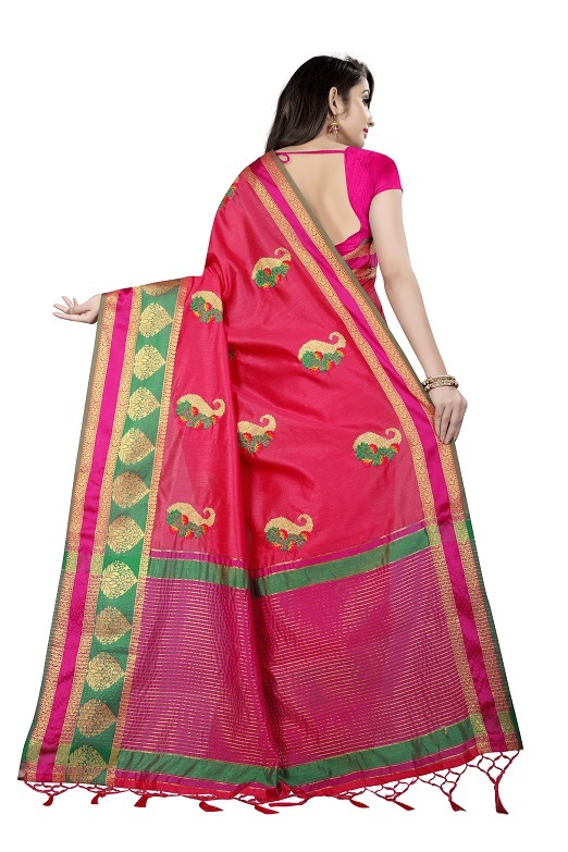 5 Ladies Banarasi Silk Wooven Saree
