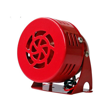 Siren - Metal, 100mm Diameter Red Alarm , 12V DC, 110dB Sound Level, -20°C to +60°C Operating Temperature, 0.5kg Weight