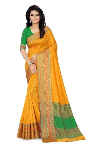 8 Ladies Weaving Zari Silk Saree