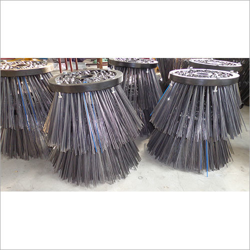 Industrial Brush - Steel, 12x4 Inches , Wire Bristles for Heavy-Duty Industrial Cleaning