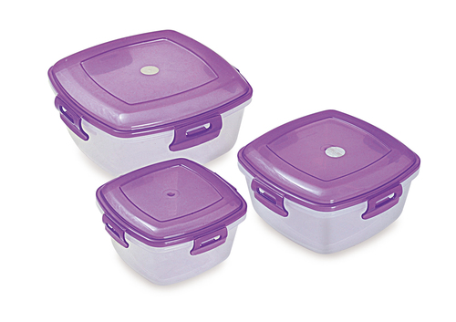 Tic Tac 001 Lunch Box - Plastic (Pp) Material | Sleek Design, Lightweight, Easy To Clean, Durable For Everyday Use