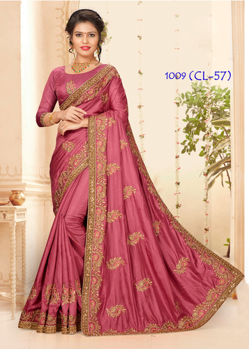 1 Party Wear Synthetic Saree