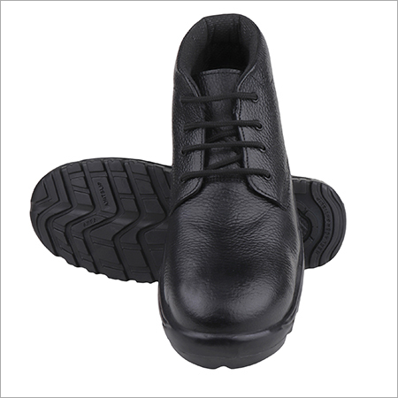 Black Mid Ankle Safety Boot