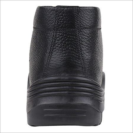 Black Mid Ankle Safety Boot