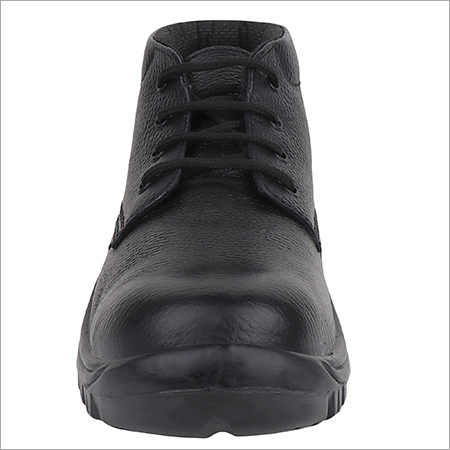 Black Mid Ankle Safety Boot
