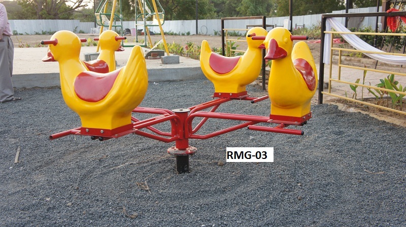 Duck Merry Go Round - Durable Plastic | Smooth Rotating Mechanism, Engaging Design For Children