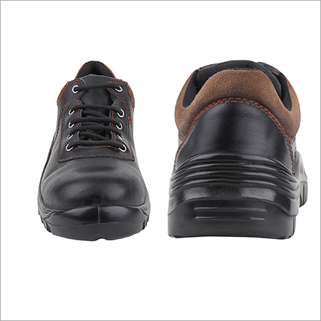 Black Pu Moulded Safety Shoes