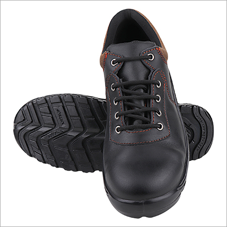 Black Pu Moulded Safety Shoes