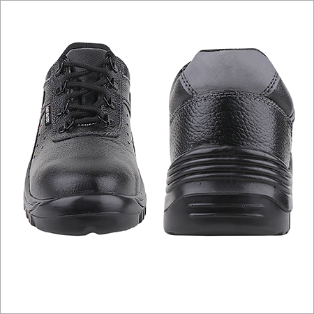 Safety Shoes - Upper Buff Btn Leather, Size 39-48, Color Black/brown | Steel Toe Design, Pu Sole, Ortho Comfort Insole, Lace Style