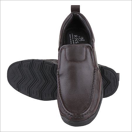 Brown Leather Shoes - Leather Material, Size 40-44, Brown Color | Low Heel, Cotton Lining, Lightweight, Rugged Durability, Easy Maintenance, Elegant Appearance