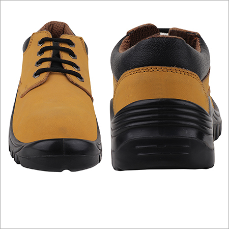 Black & Khaki Nubuck Safety Shoes