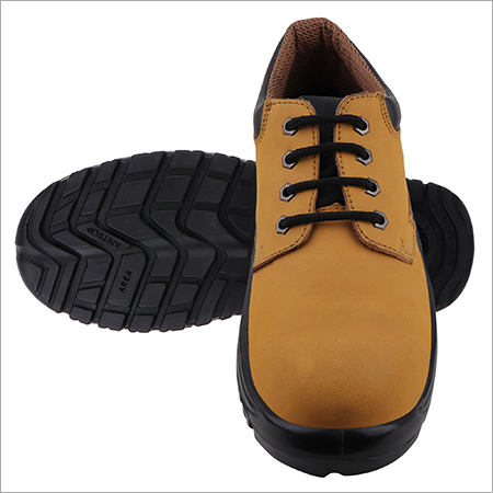 Black & Khaki Nubuck Safety Shoes