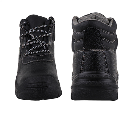 Safety Boot - High Grade Leather, Size 38-48, Black | Steel Toe, Scratch Resistant, Moisture Resistant, Lightweight, Soft Pu Insole And Outsole