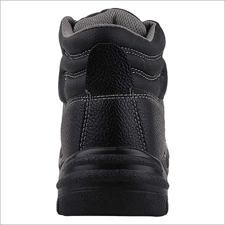 Safety Boot - High Grade Leather, Size 38-48, Black | Steel Toe, Scratch Resistant, Moisture Resistant, Lightweight, Soft Pu Insole And Outsole