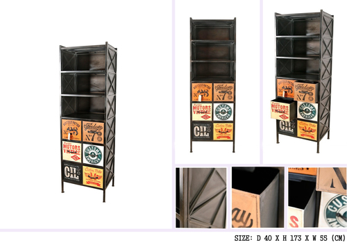 6 Drawer Chest Dimension(L*W*H): 40X55X173  Centimeter (Cm)