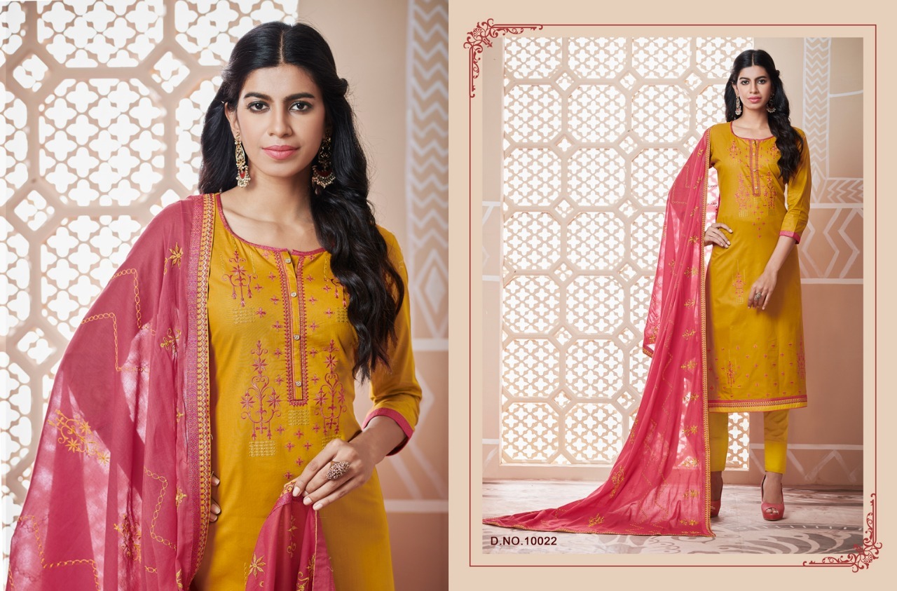 Multi Colour Semistitched Salwar Suit