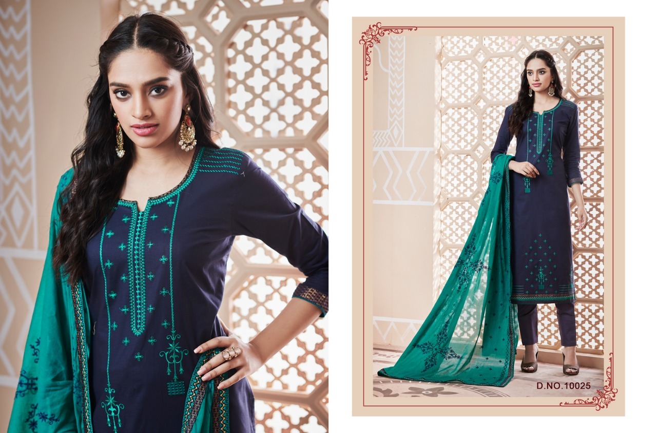 Multi Colour Semistitched Salwar Suit