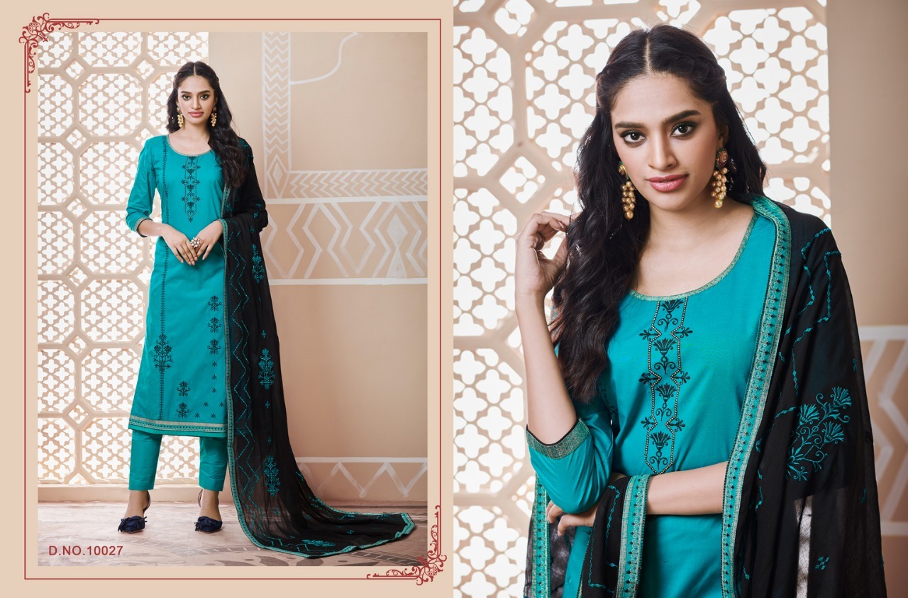 Multi Colour Semistitched Salwar Suit
