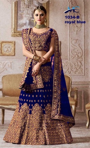 Multi Traditional Wear, Wedding Wear, Heavy Embroidery Bridal Lehenga